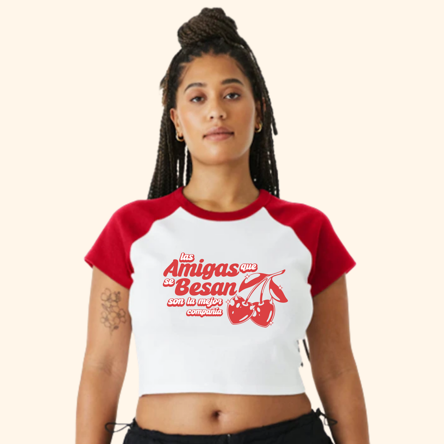 Las Amigas Que Se Besan Baby Tee (DISCONTINUED)
