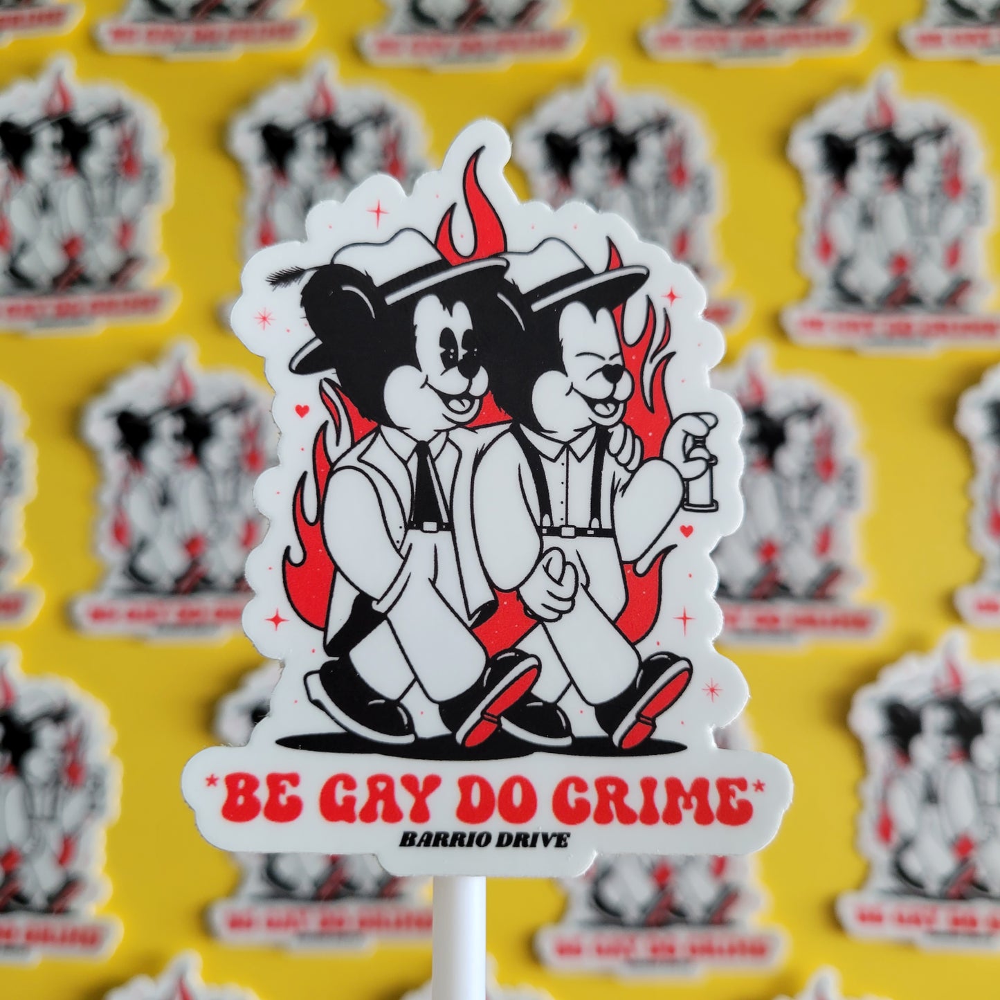 Be Gay Do Crime sticker
