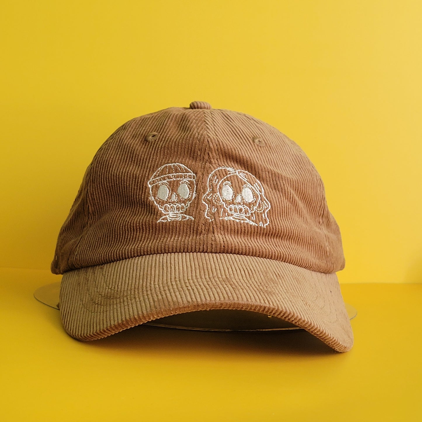 Barrio Drive Skull Logo Corduroy Cap