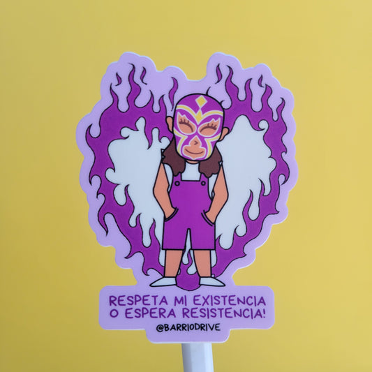 Respeta Mi Existencia o Espera Resistencia Sticker