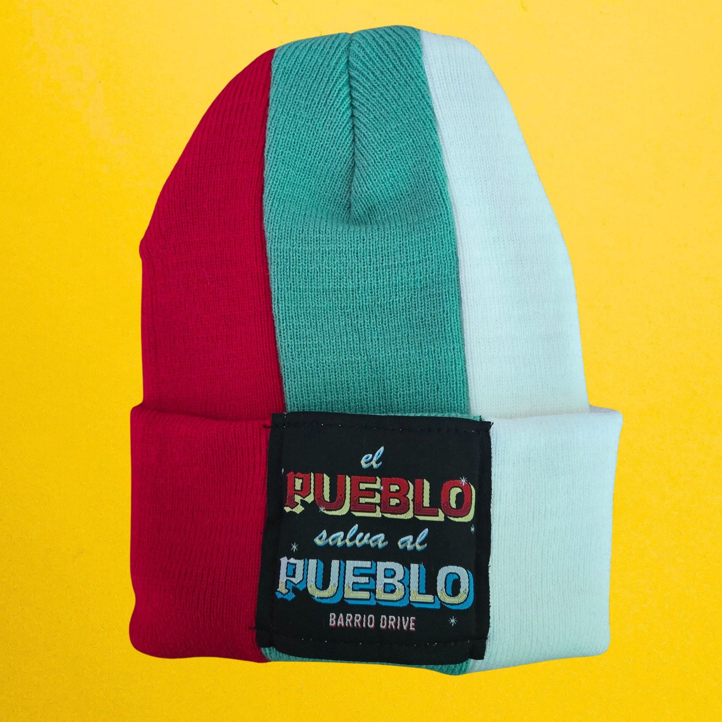 El Pueblo Salva Al Pueblo Split Beanie