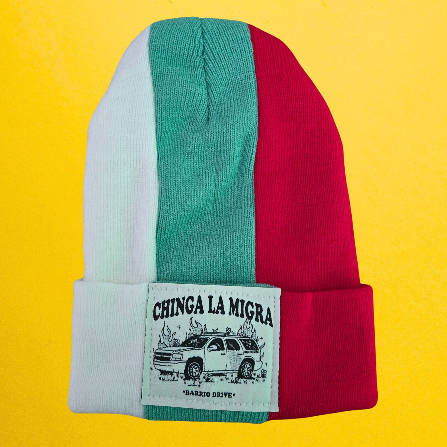 Chinga La Migra Split Beanie