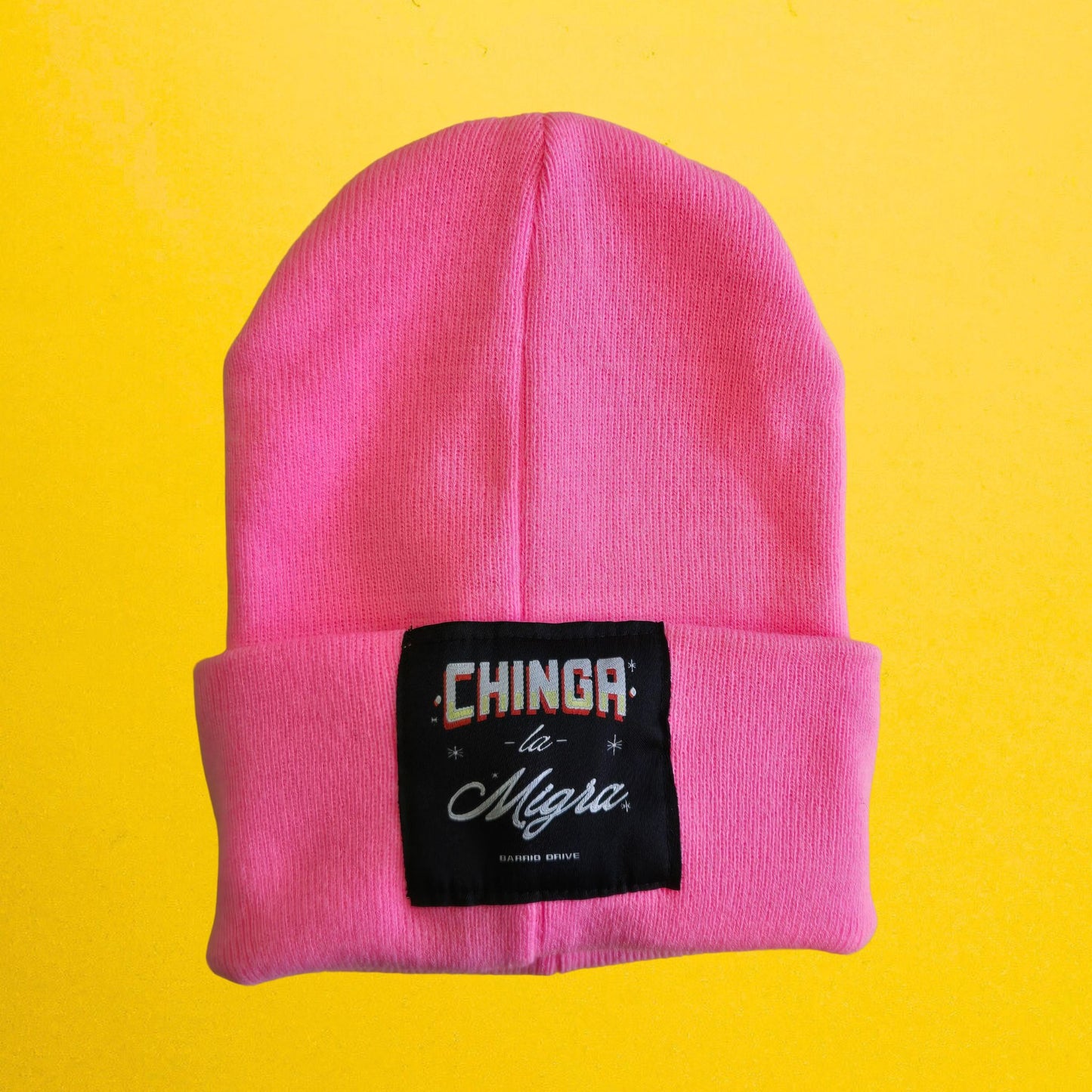 Chinga La Migra Rotulo Beanie