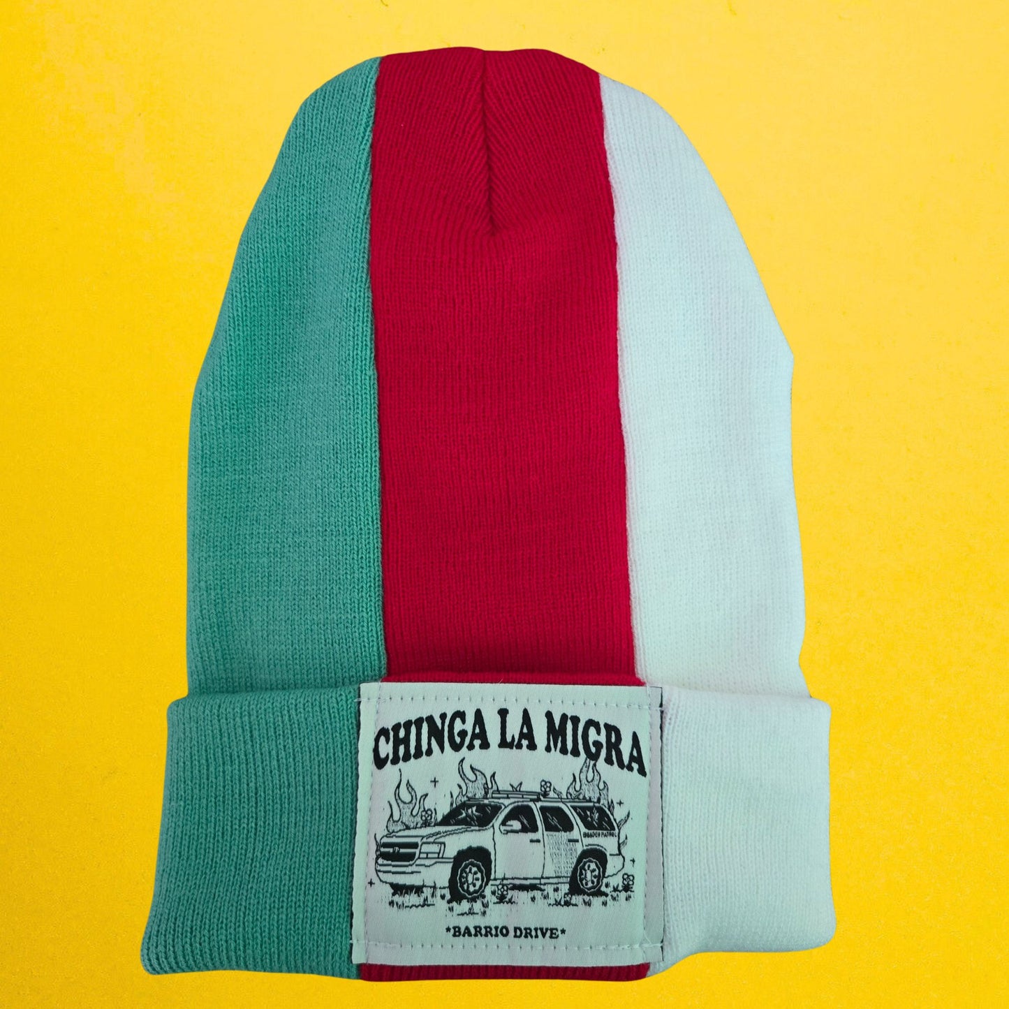 Chinga La Migra Split Beanie