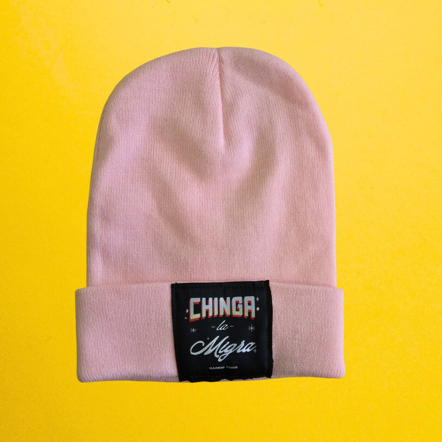 Chinga La Migra Rotulo Beanie