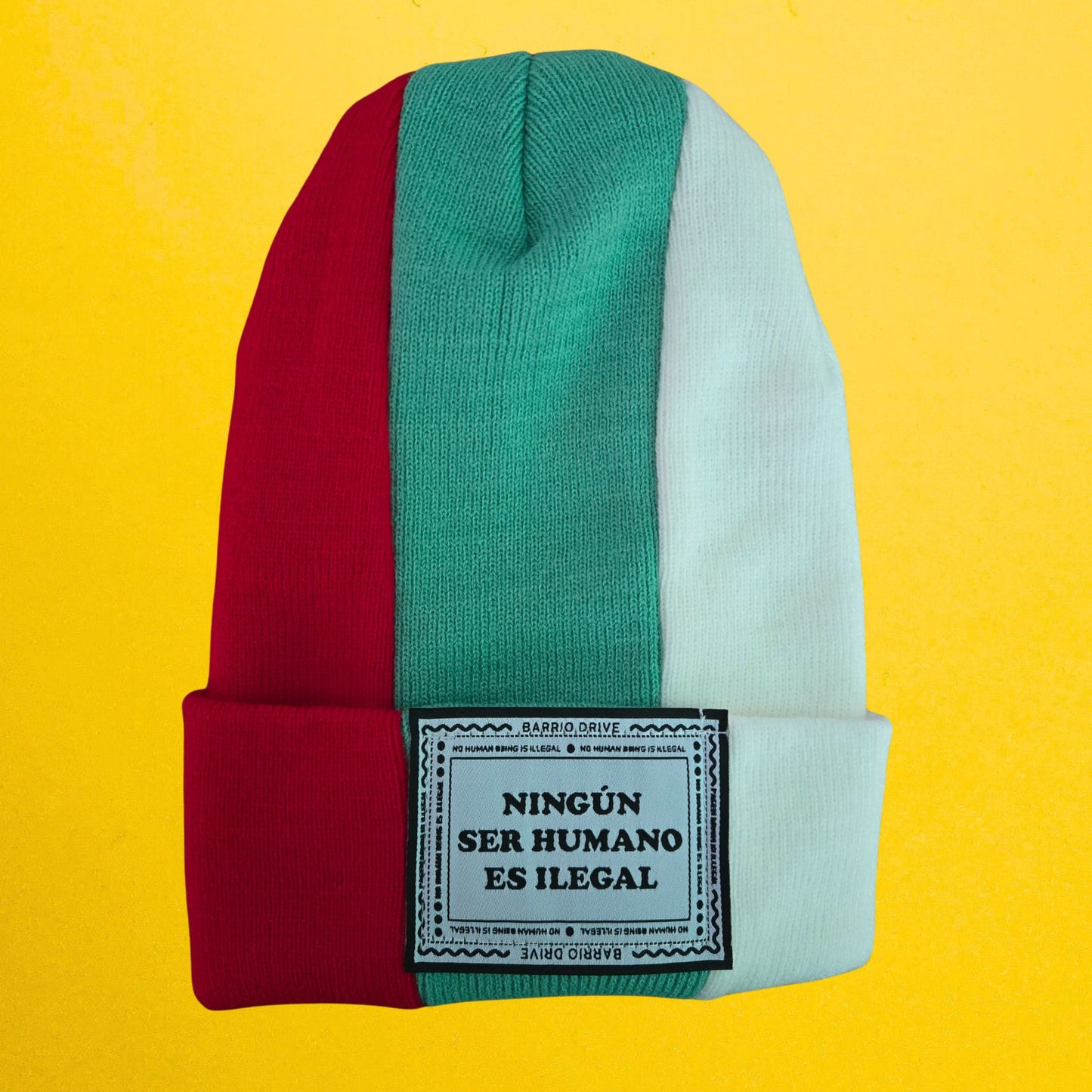 Ningun Ser Humano Es Ilegal Split Beanie