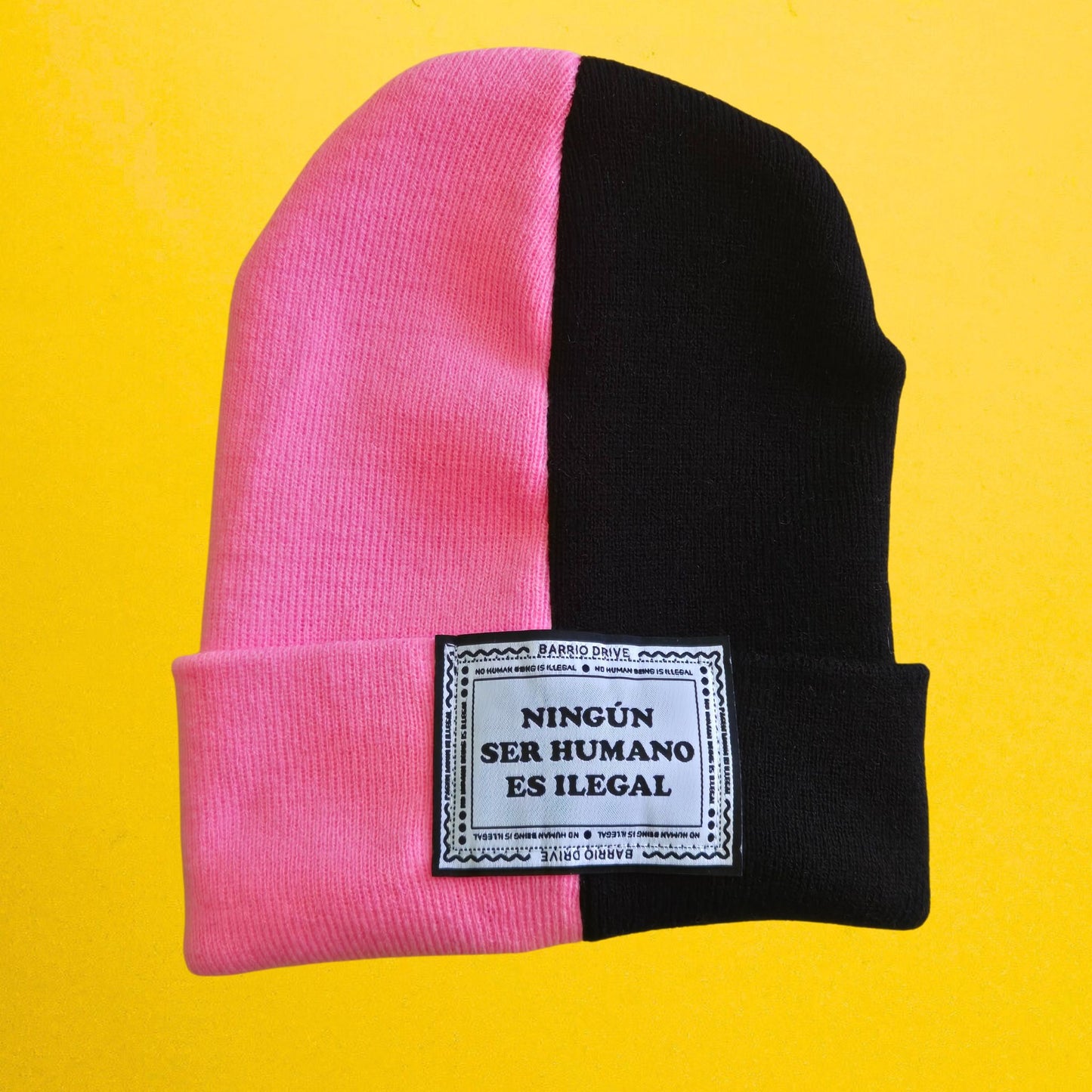 Ningun Ser Humano Es Ilegal Split Beanie