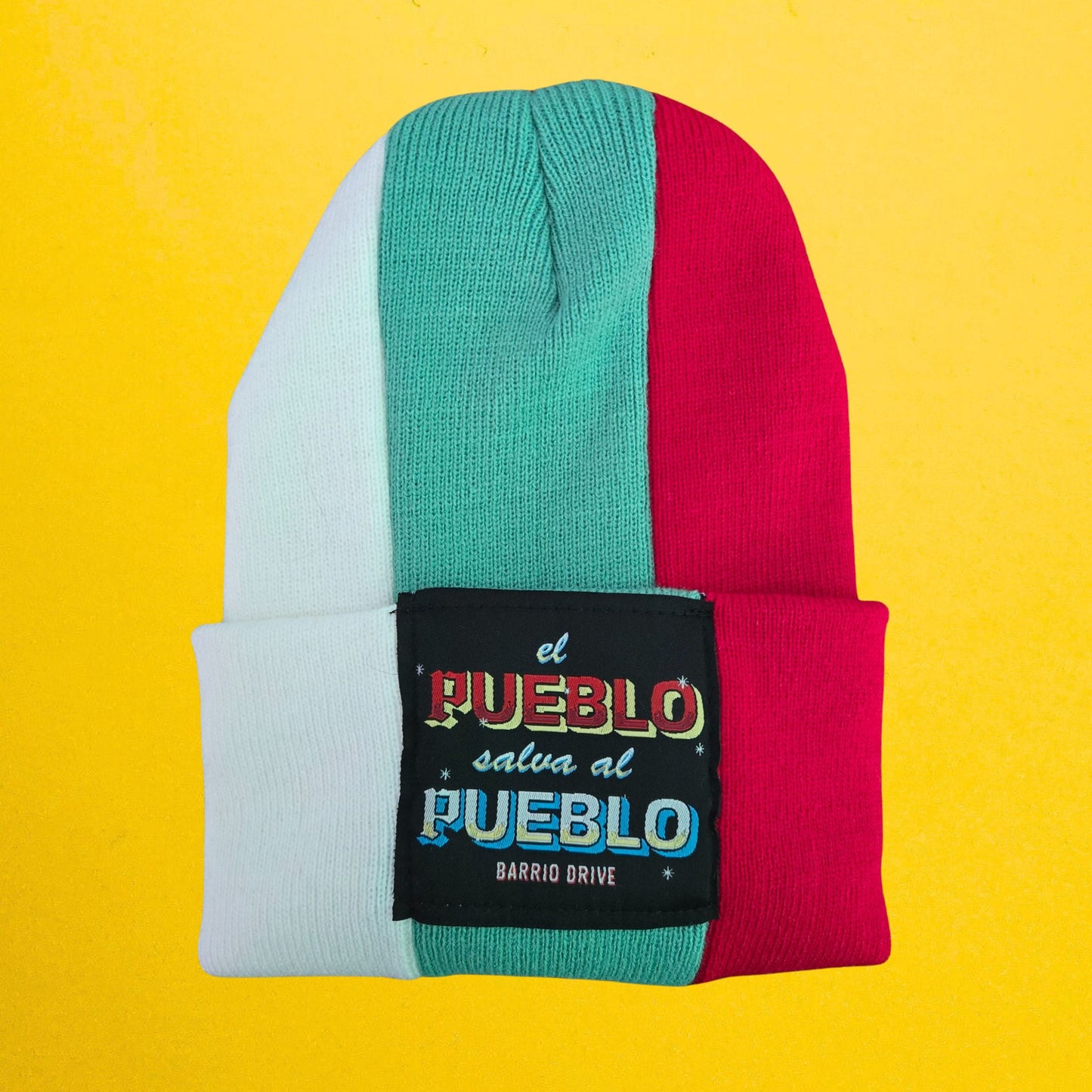 El Pueblo Salva Al Pueblo Split Beanie