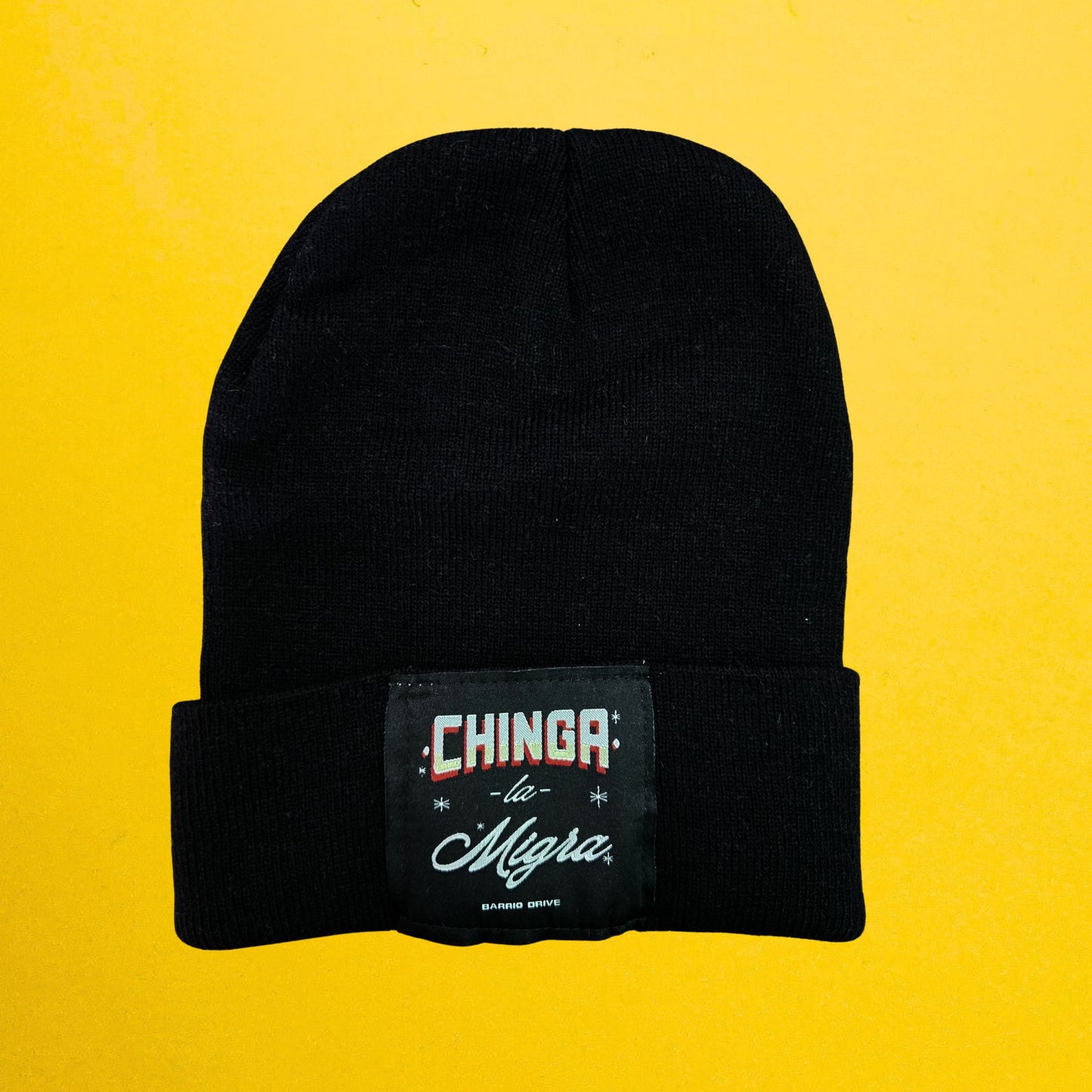 Chinga La Migra Rotulo Beanie