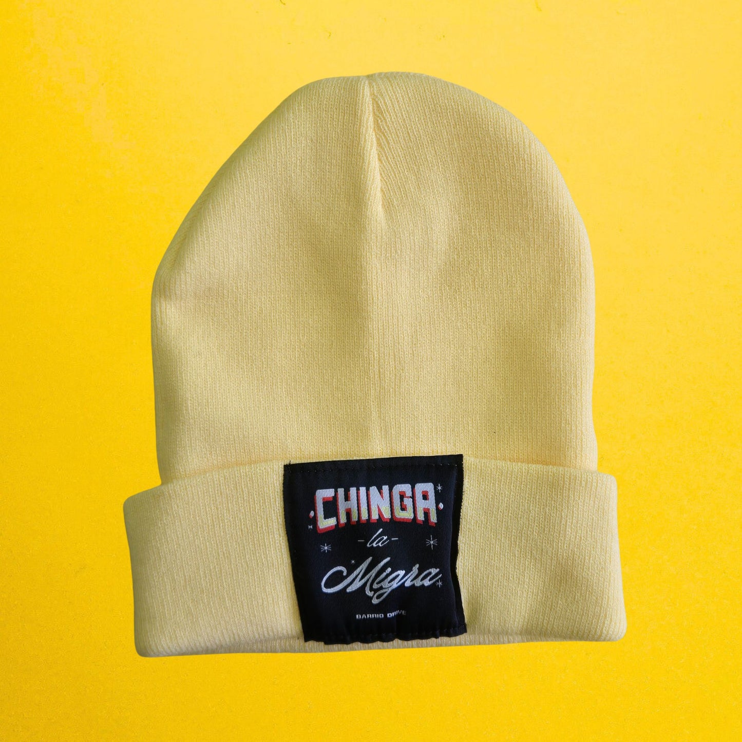 Chinga La Migra Rotulo Beanie
