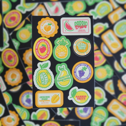 Hecho Por Inmigrantes: Frutas Sticker Sheet
