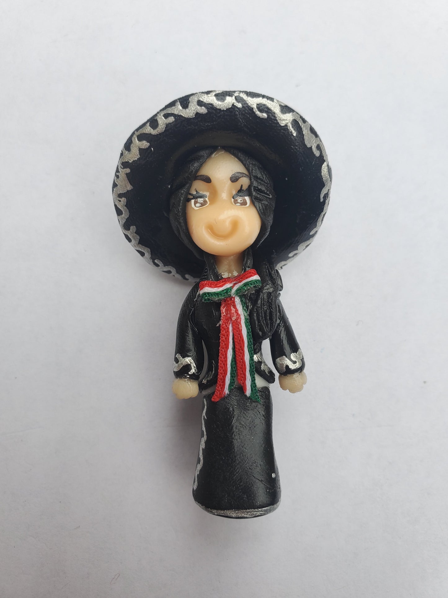 Charrita Key chain-black and bow only