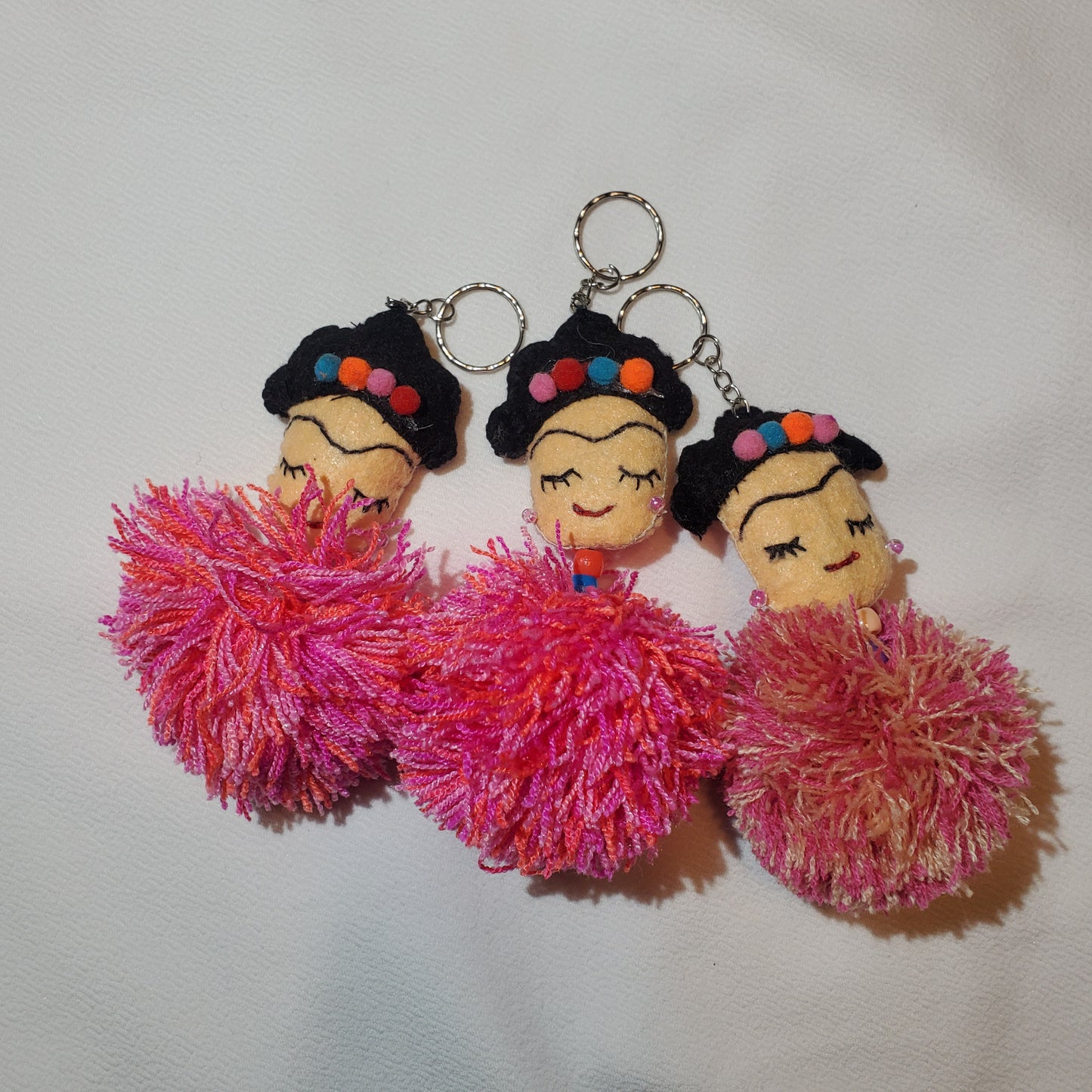 Frida Kahlo Tassel Keychain or Tassel for Purse