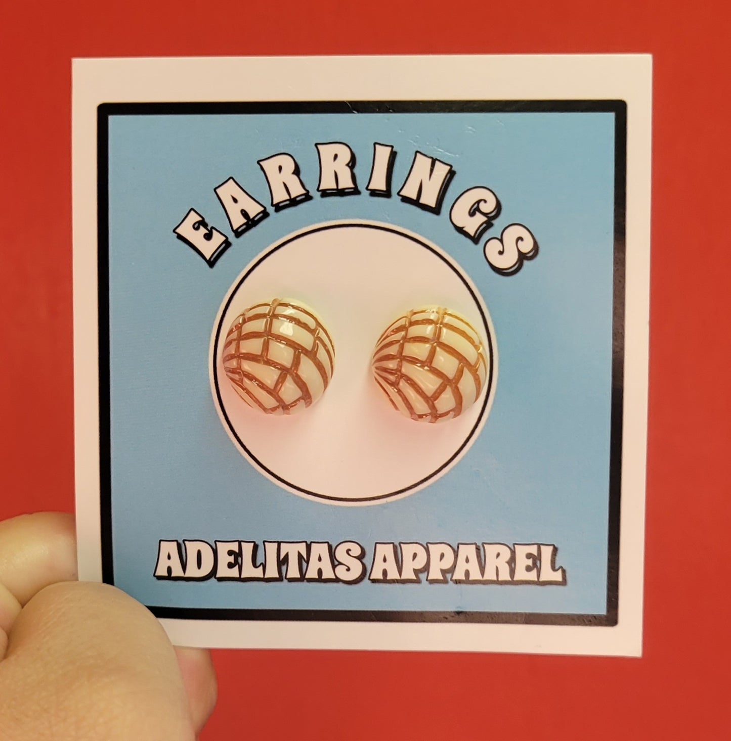 Concha de Vainilla Vanilla stud earrings