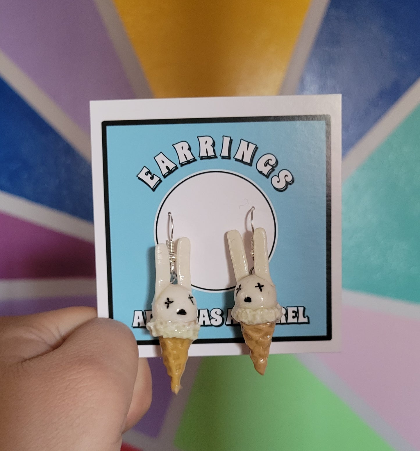 Bad Bunny Ice Cream Paleta Earrings