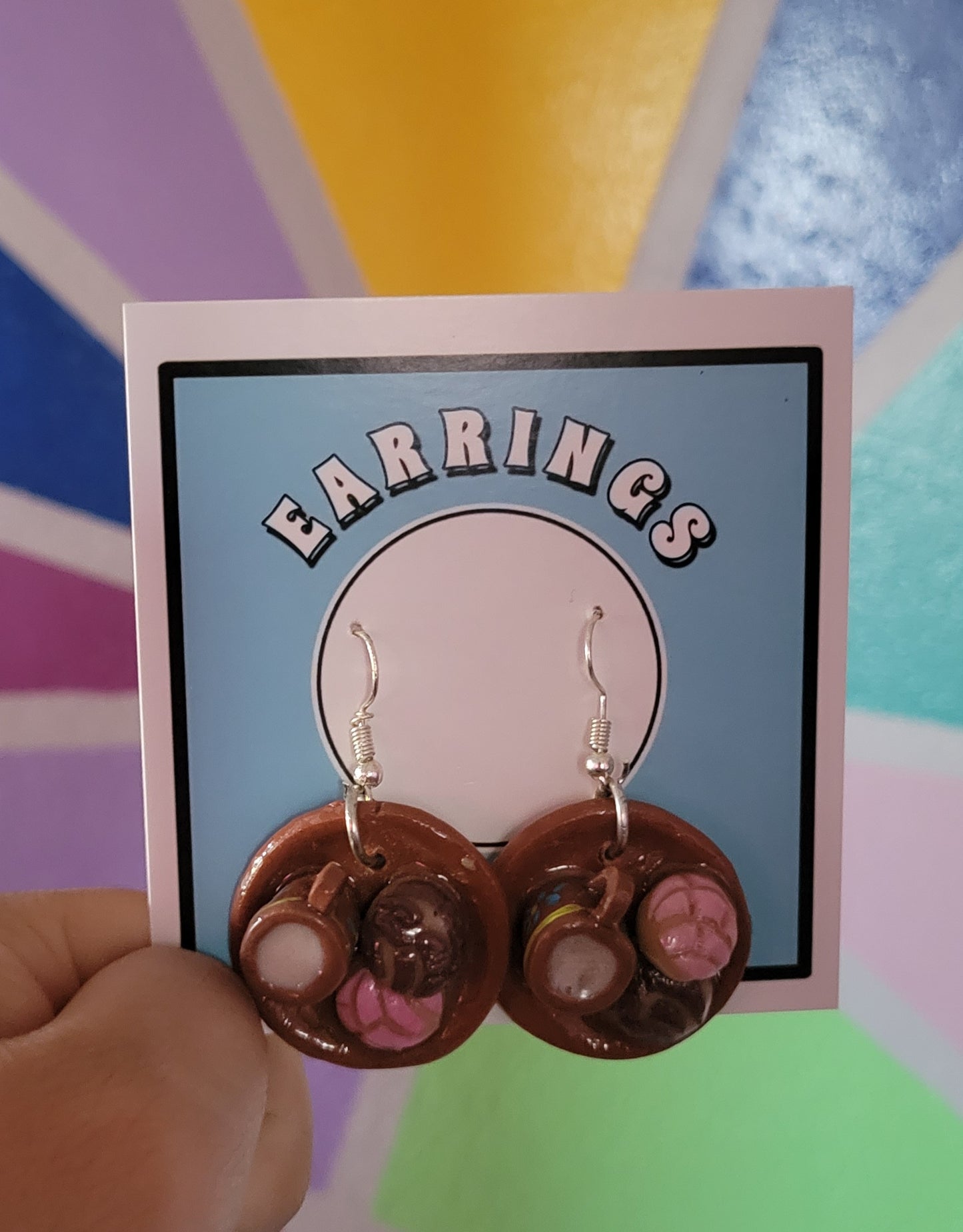 Pan con Cafecito Concha Earrings