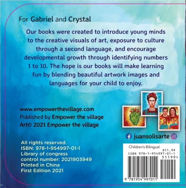 Toys and Numbers book/Juguetes y Numeros libro