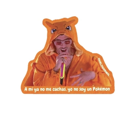 Bad Bunny yo no soy un pokemon lyrics vinyl sticker