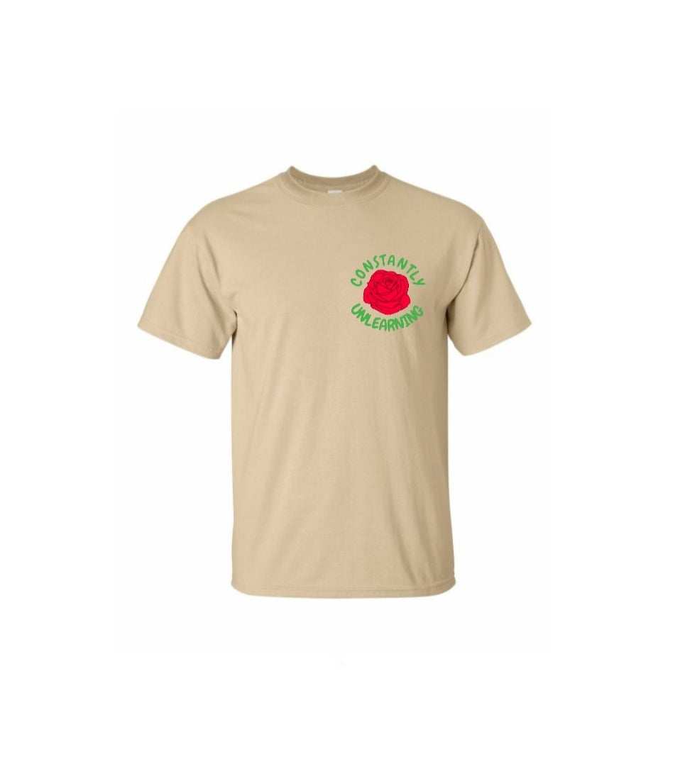 Constantly Unlearning shirt (Front and Back Design)