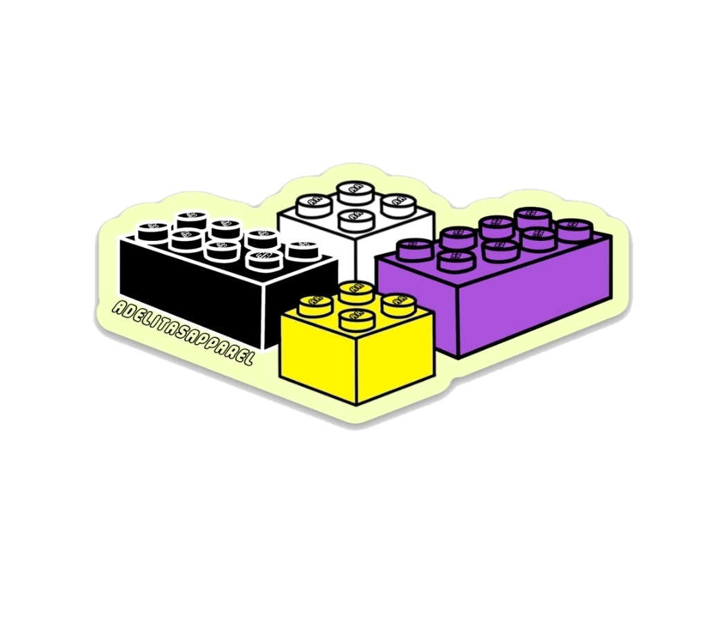 Lego Discrete PRIDE Sticker