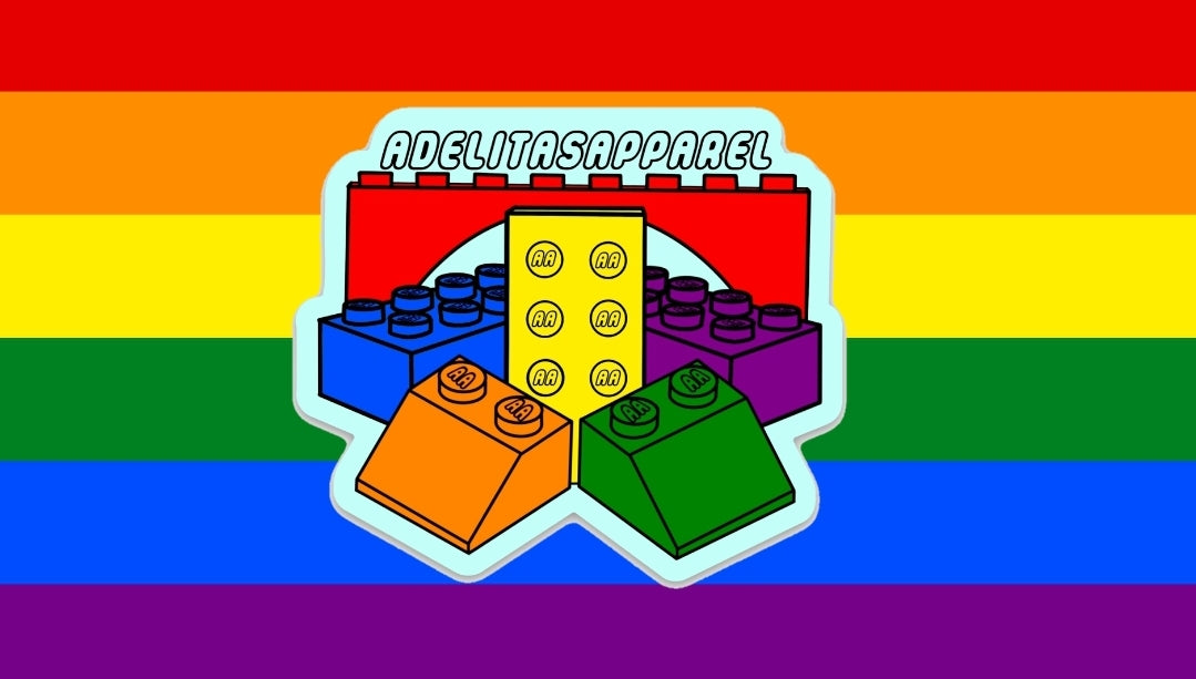 Lego Discrete PRIDE Sticker