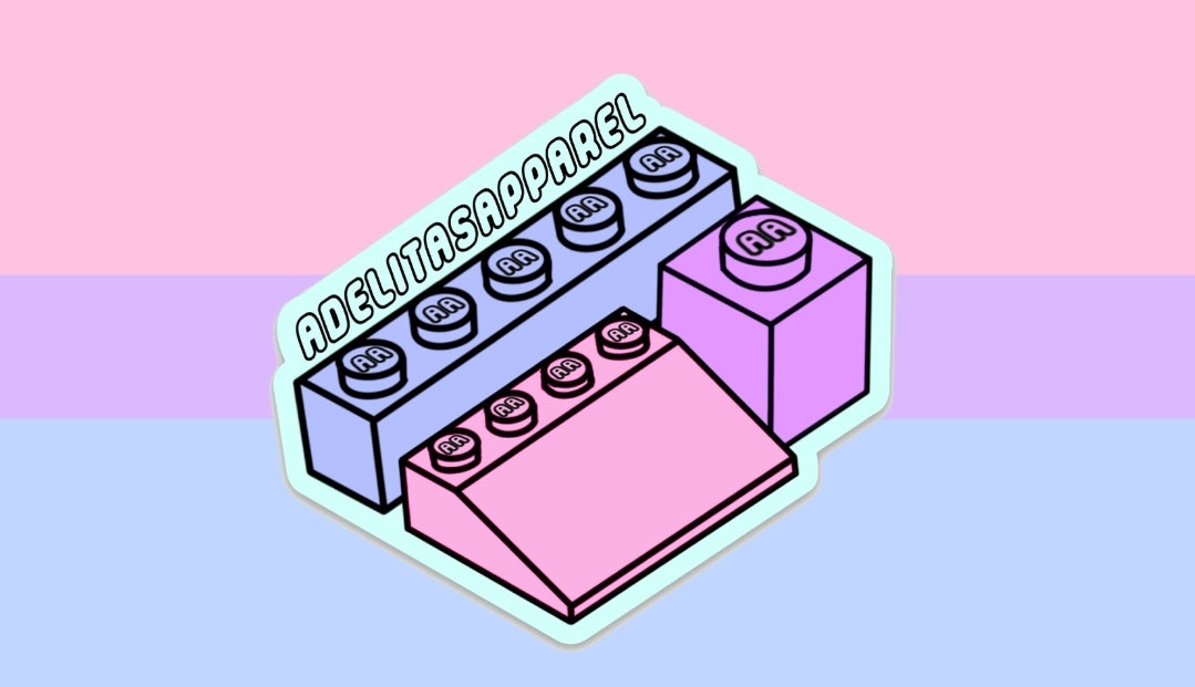 Lego Discrete PRIDE Sticker