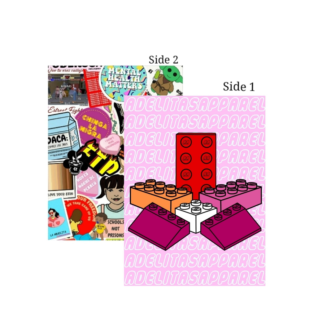 Lesbian Discrete Pride Lego LGBTQ+ Poster