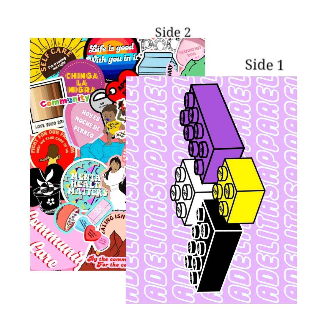 NonBinary Discrete Pride Lego LGBTQ+ Poster