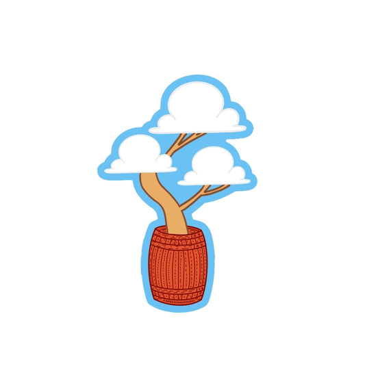 Cloud Bonsai Tree sticker