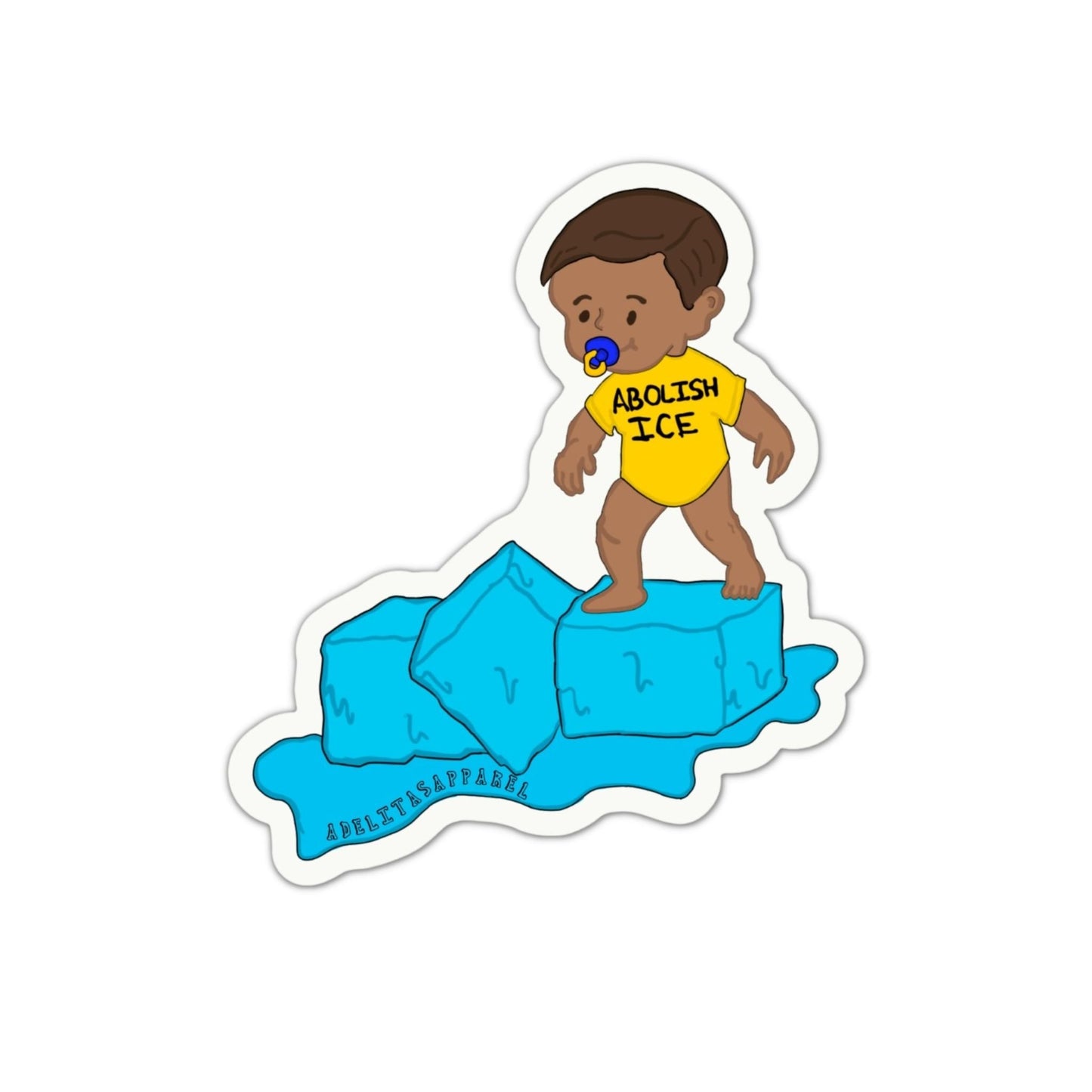 Abolish ICE Baby Leopoldo Sticker