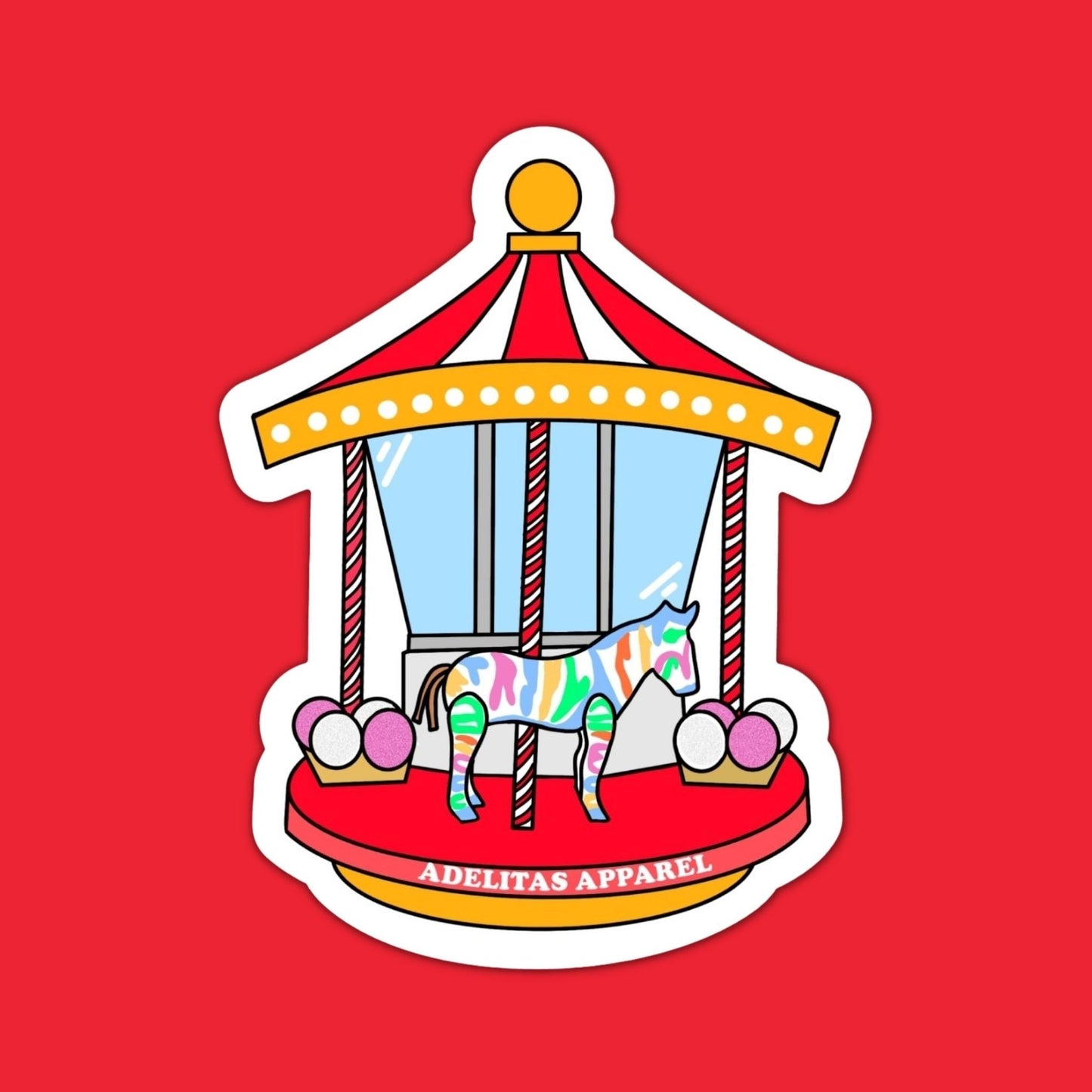Carousel sticker
