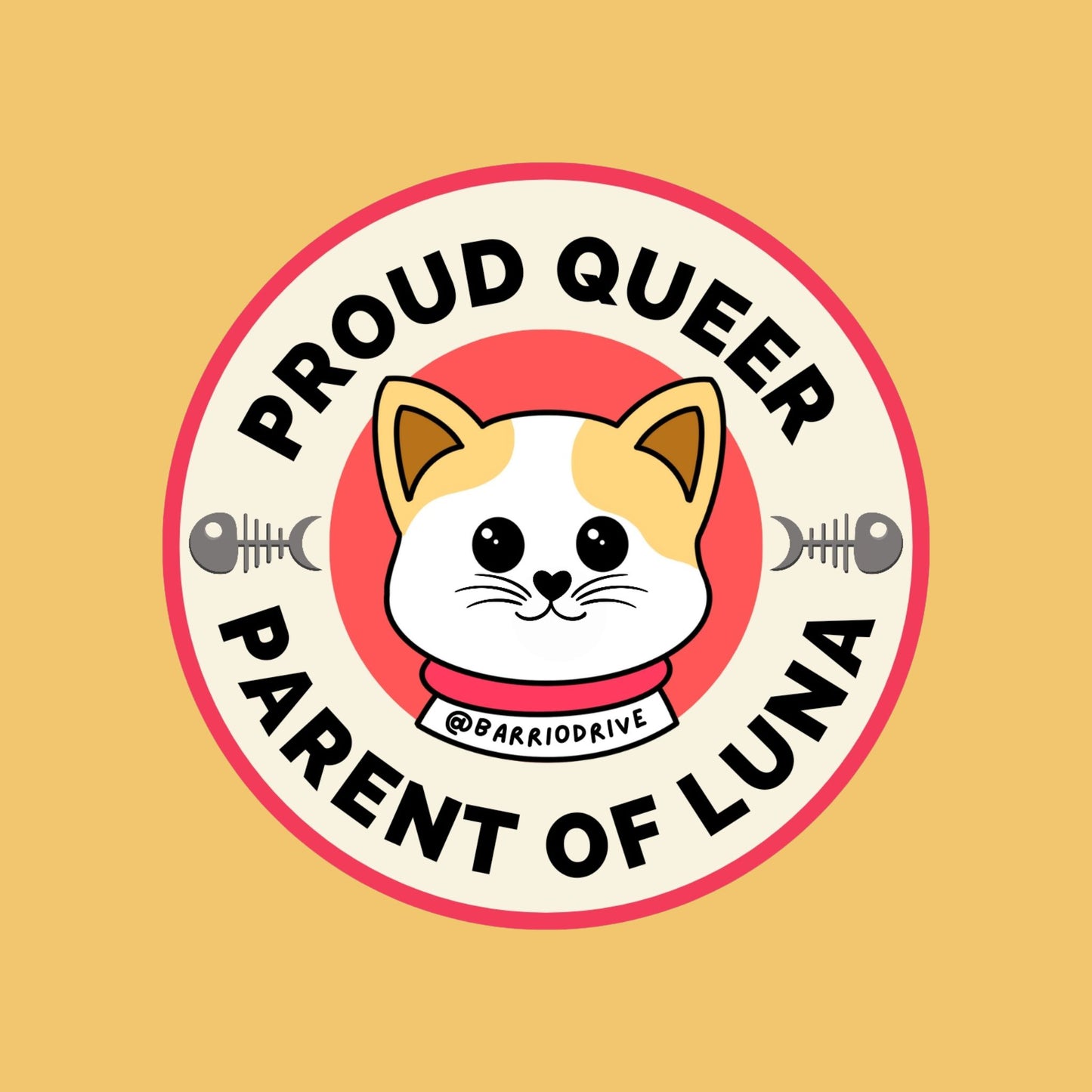 Proud Queer Parent Of Luna Sticker
