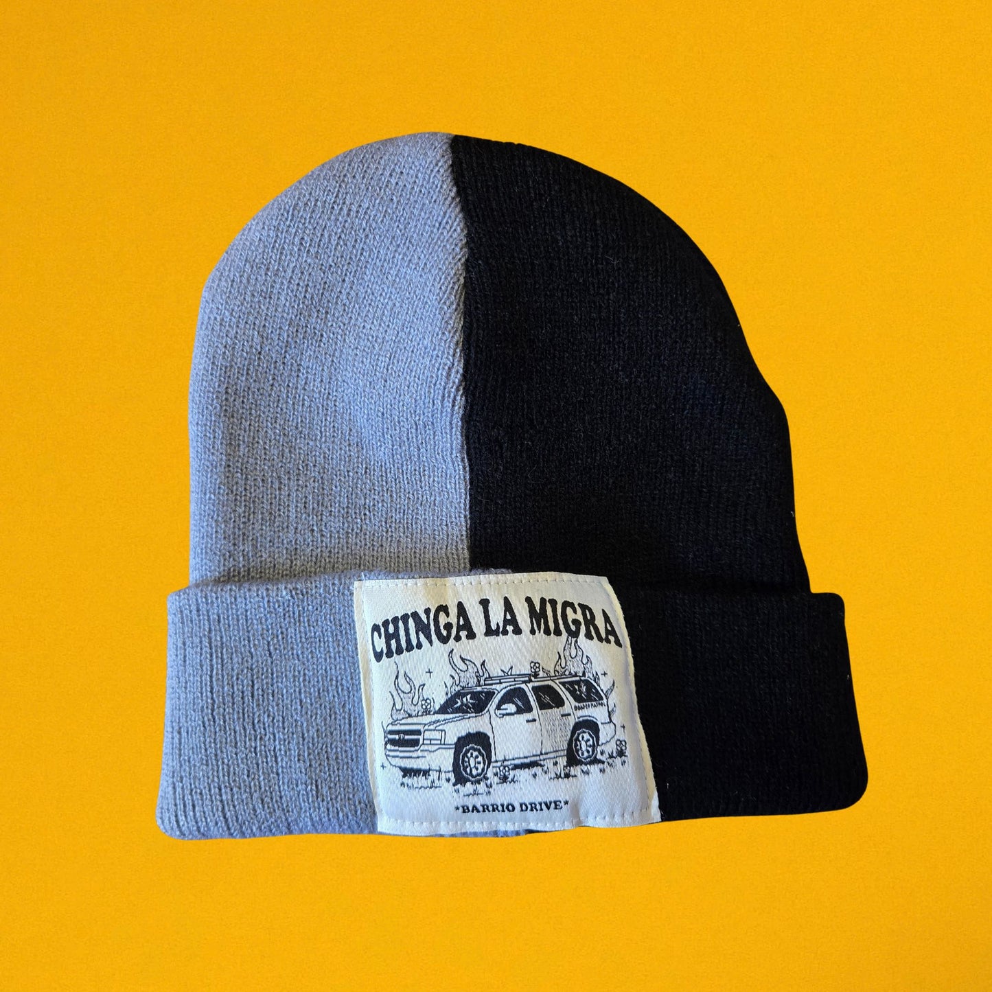 Chinga La Migra Split Beanie