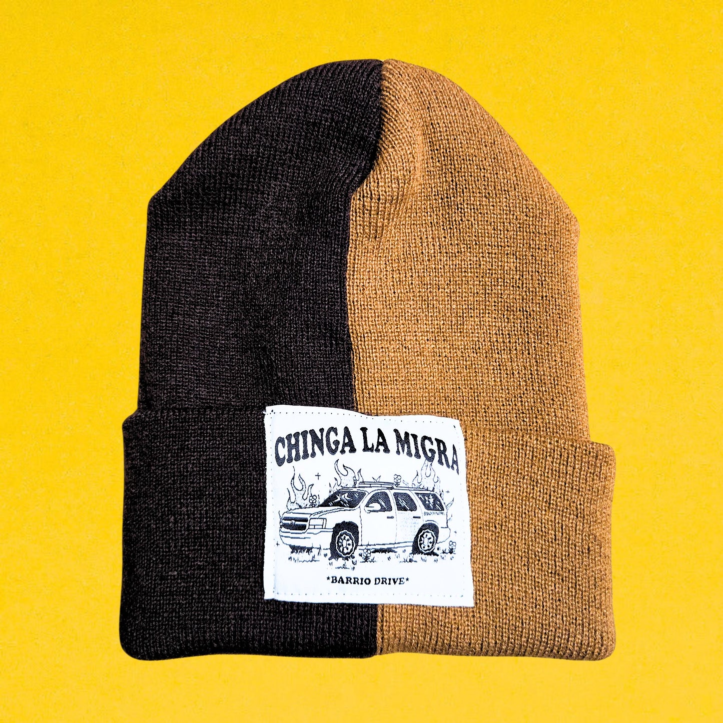 Chinga La Migra Split Beanie