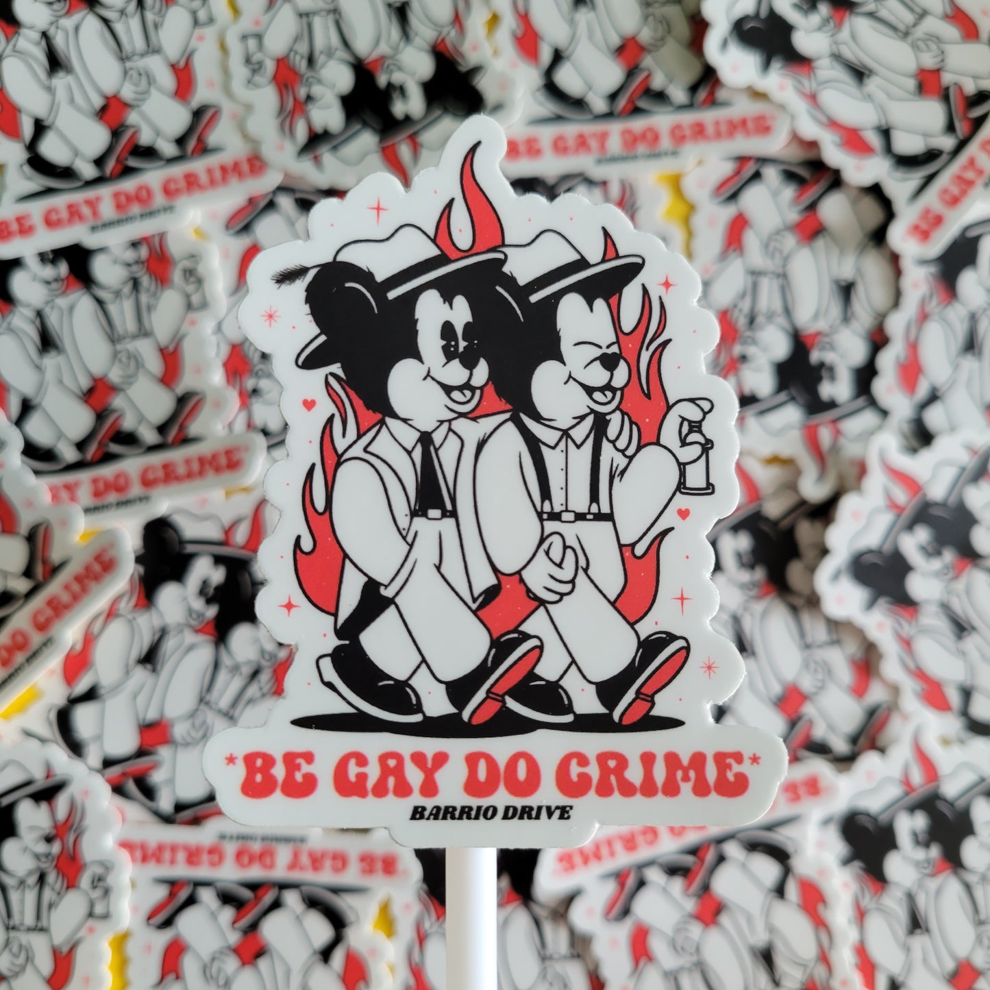 Be Gay Do Crime sticker