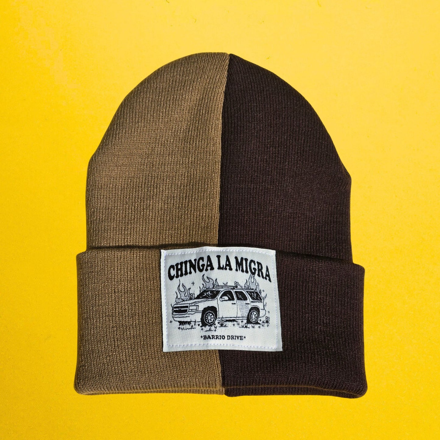 Chinga La Migra Split Beanie