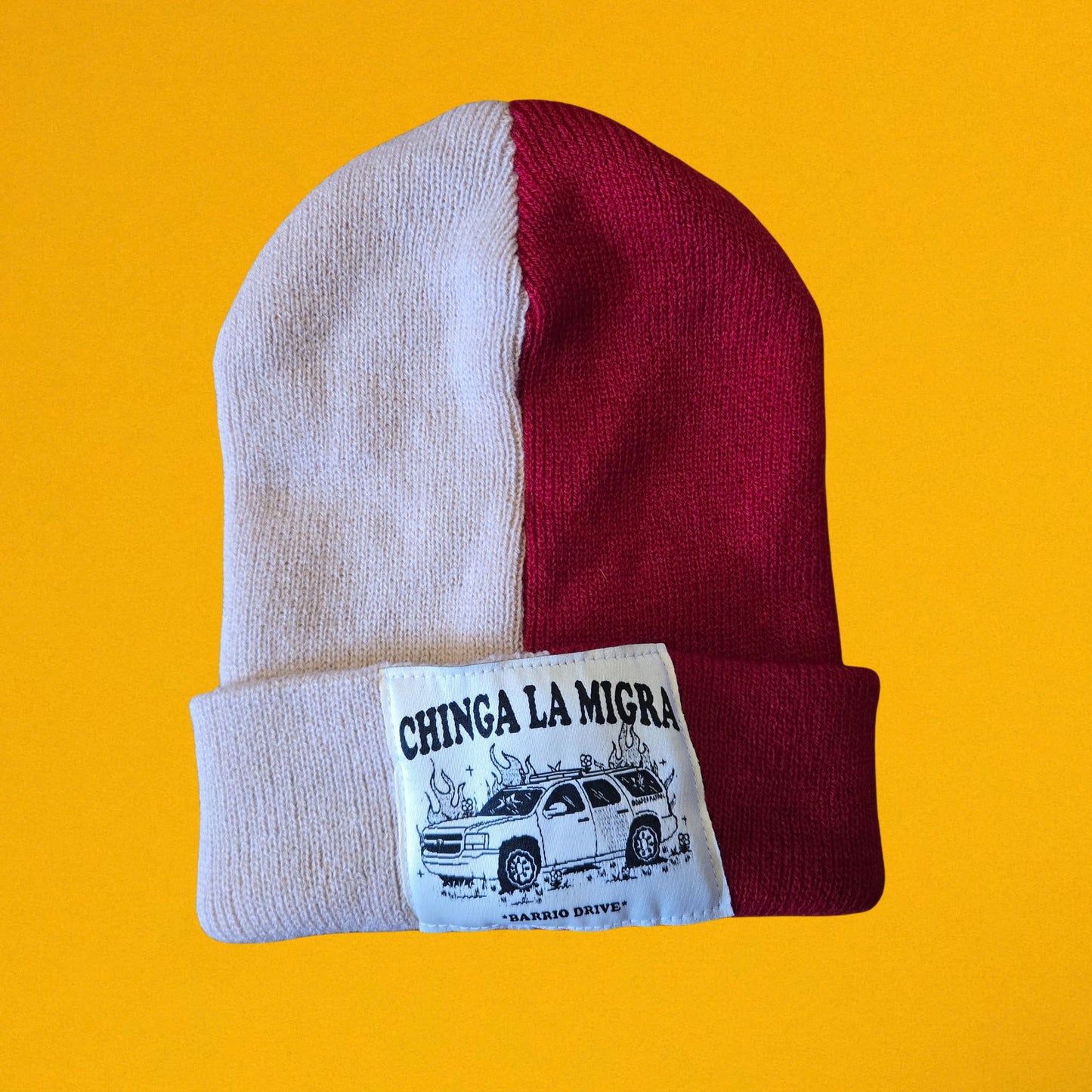 Chinga La Migra Split Beanie