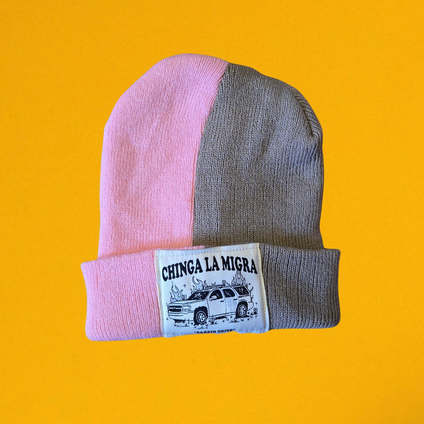 Chinga La Migra Split Beanie