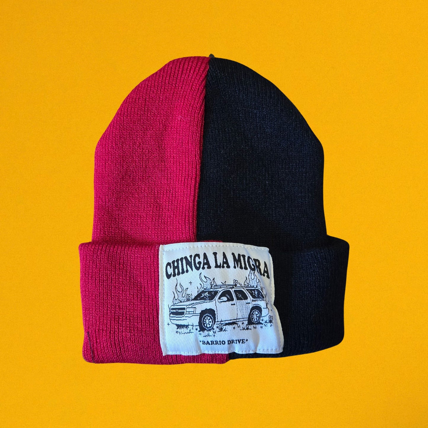 Chinga La Migra Split Beanie