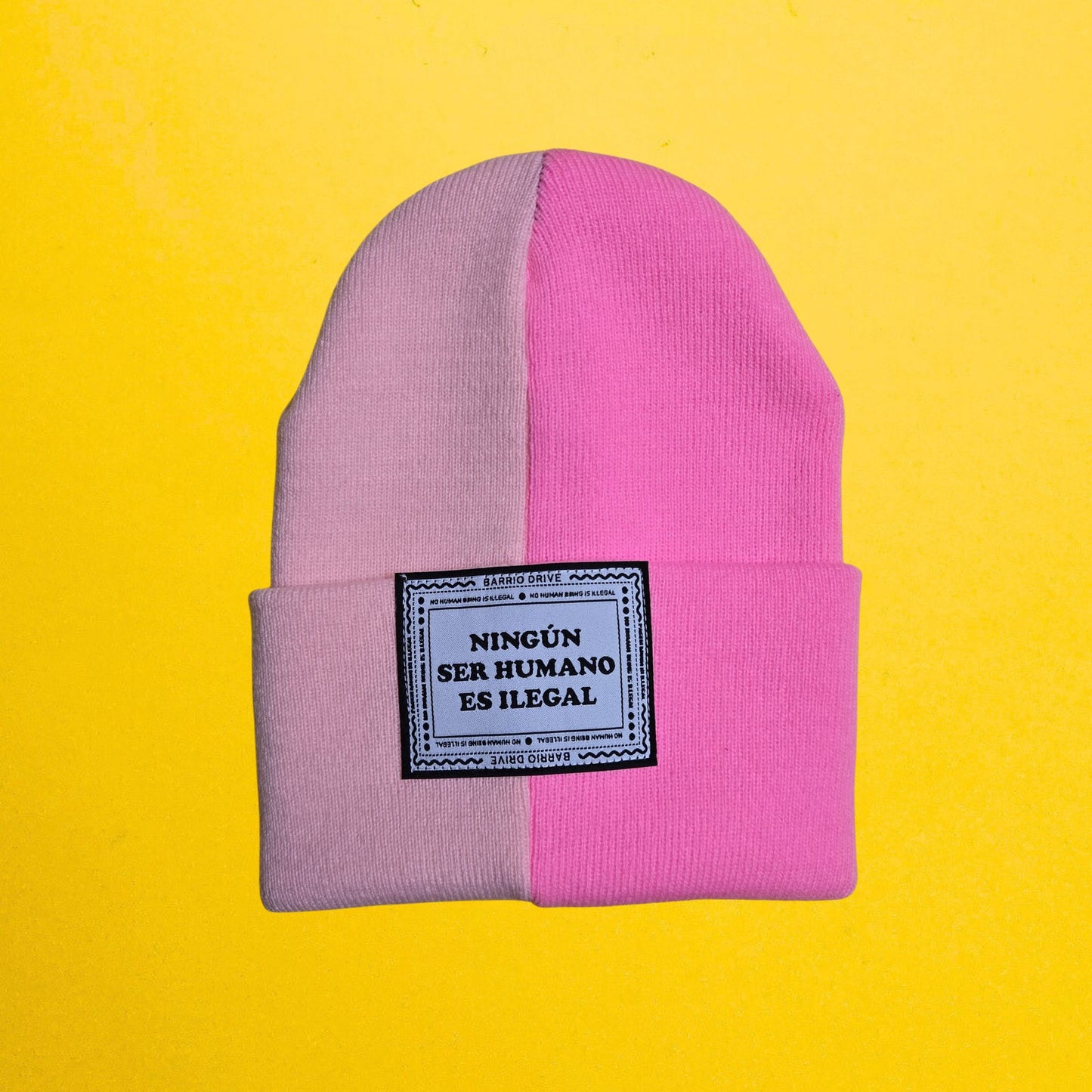 Ningun Ser Humano Es Ilegal Split Beanie