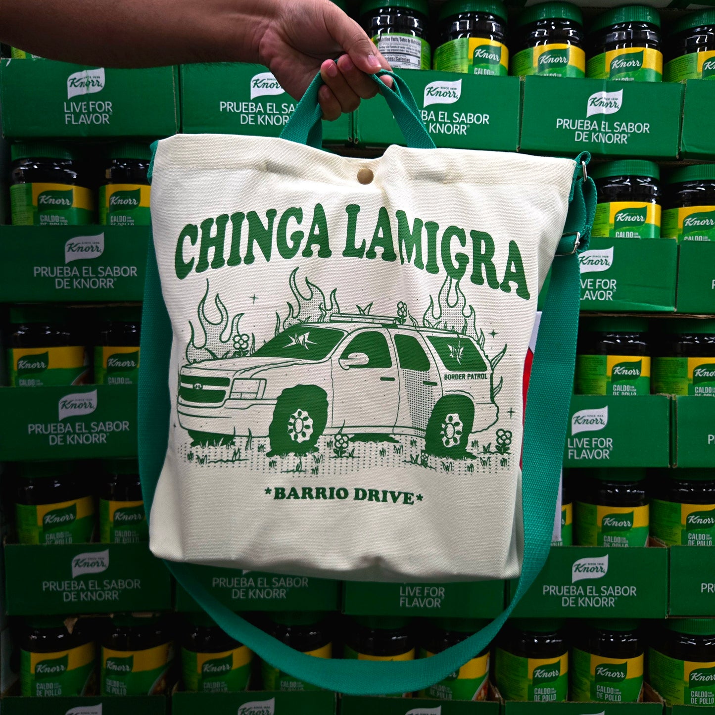 Chinga La Migra Tote Bag