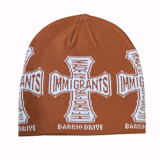 Made By Immigrants Cross Beanie