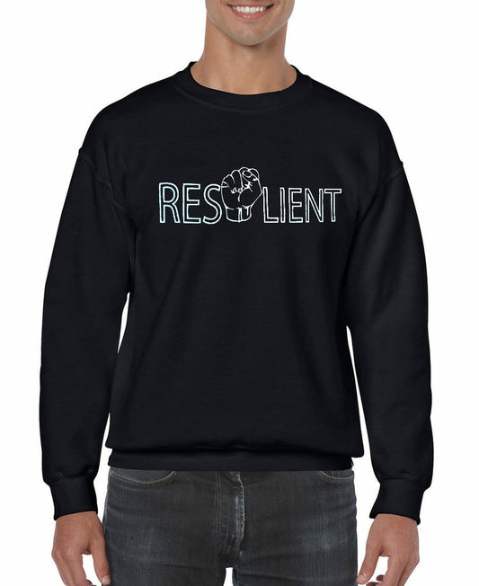 Resilient Crewneck sweatshirt front only design