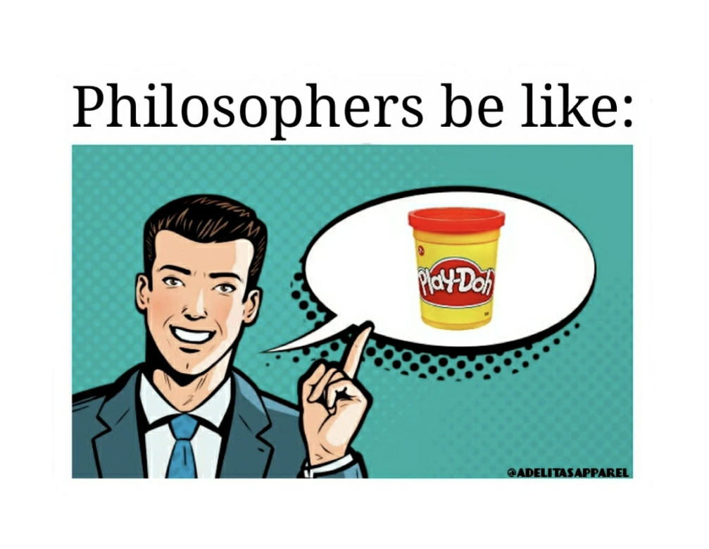 Philosophers be like Play Dough / Plato vinyl sticker