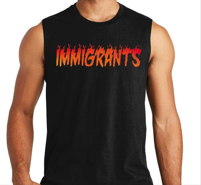 Immigrants Flame Muscle shirt