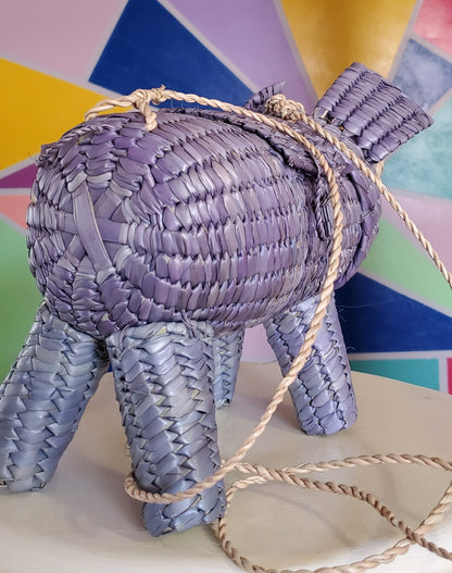 Mexican woven elephant bag