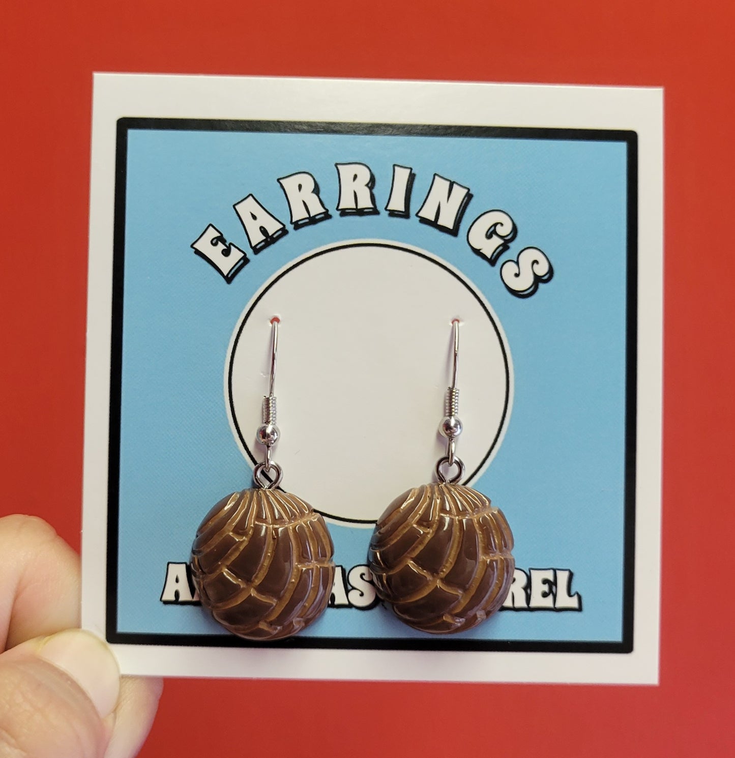 Concha de Chocolate Pan Dulce earrings