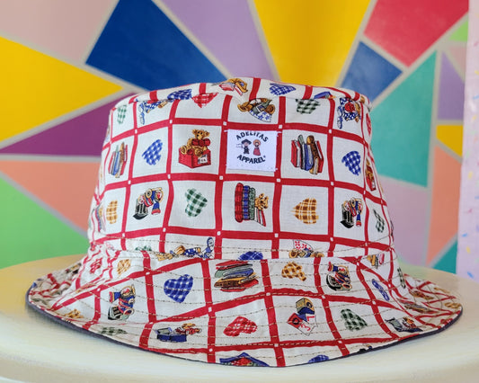 Play House Teddy Bear Bucket Hat