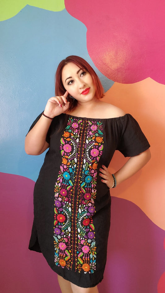 Small-medium hand embroidered dress