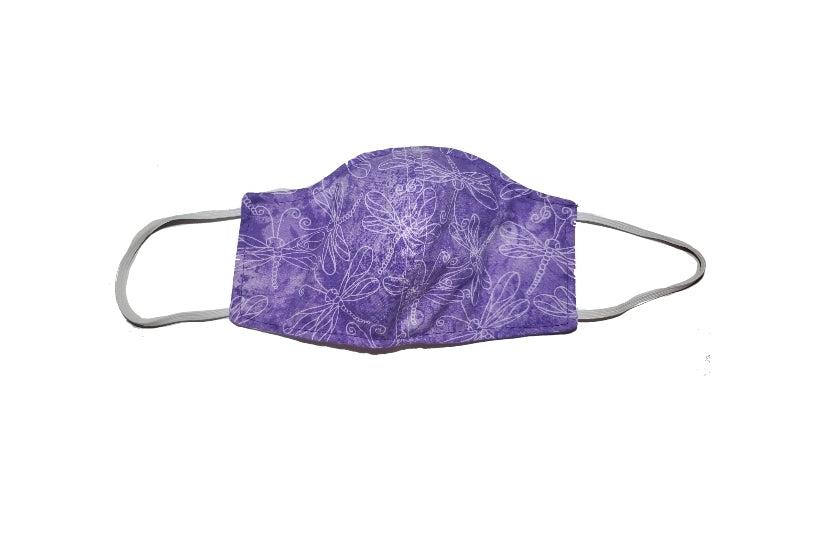 Purple flying face mask